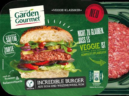 Testsieger: Der Incredible Burger von Garden Gourmet.