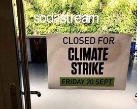 SodaStream anuncia su cierre este viernes en solidaridad con la huelga climática mundial