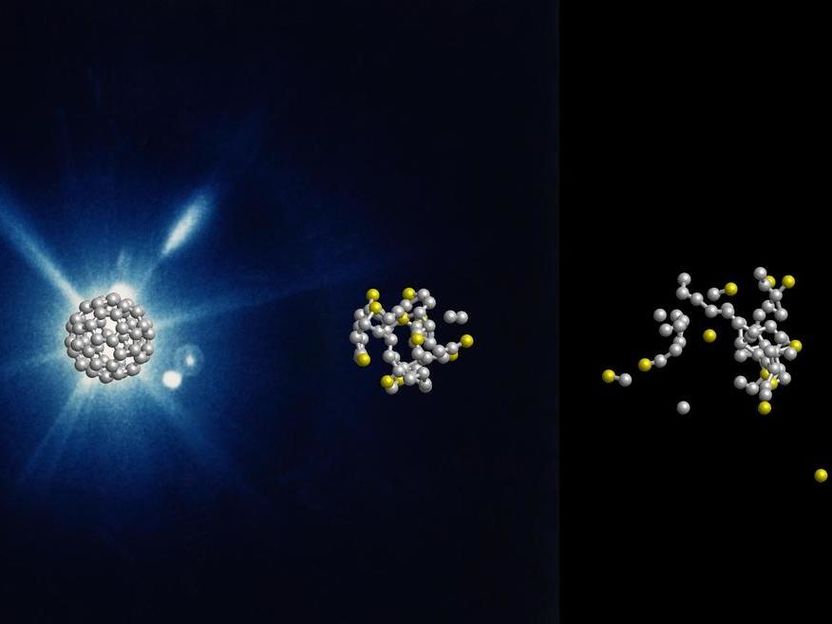 Wie molekulare Fußbälle im Röntgenlaser zerplatzen - Studie zeigt Wirkung von Röntgenblitzen auf empfindliche Biomoleküle