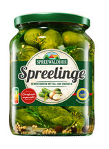 Bekanntestes Produkt der Marke Spreewaldhof "Spreelinge" inkl. Nutri-Score