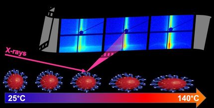 Temperature can regulate wetting properties of sprayed latex surfaces