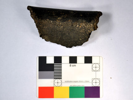 Edge sherd of a vessel used for the examination