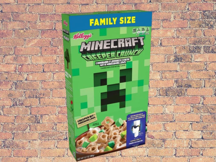 Kellogg's® And Minecraft Collaborate To Build A Breakfast That Gamers And  Non-Gamers Alike Will Dig - New Kellogg's® Minecraft Creeper Crunch Cereal  Brings Beloved Video Game to the Breakfast Table