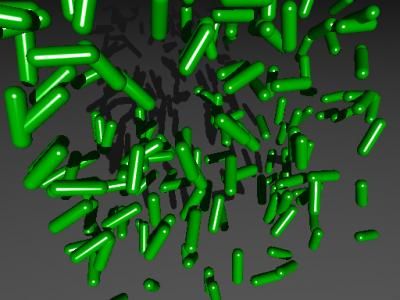 bacteria traveling through the bloodstream
