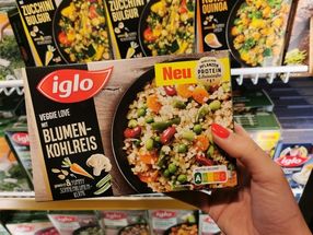 iglo bereits mit mehr als 100 Produkten mit der Ernährungsampel im Supermarkt