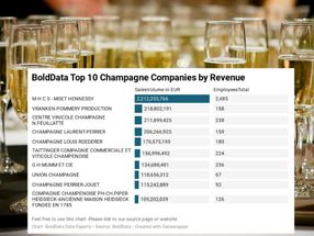 Cheers to 2021: BoldData uncorks the biggest Champagne companies by revenue
