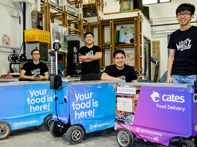 NTU Singapore student start-up builds robots for pandemic-proof delivery