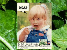 Anzeige aus dem Jahr 1985 - bis heute schafft der Blubb köstliche Kindheitserinnerungen