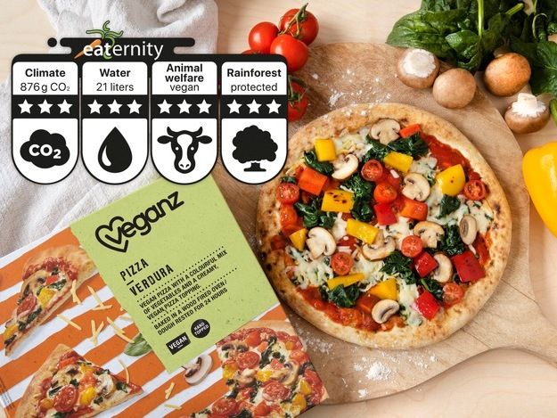 Die weltweit erste Pizza mit Nachhaltigkeits-Score - Veganz Kundenliebling kommt nach Australien