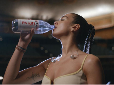 Evian launches drink true campaign starring Dua Lipa