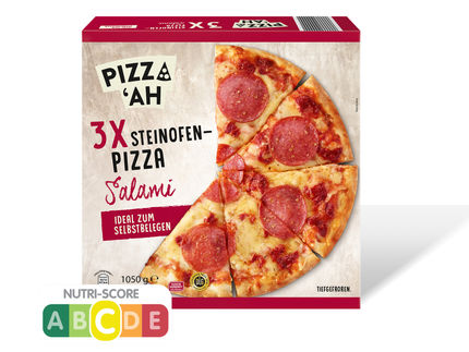 Die erweiterte Nährwertkennzeichnung ist zeitnah auch auf allen Pizza-Produkten der gemeinsamen Eigenmarke PIZZ'AH zu finden.