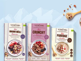 Organic muesli, crunchy and porridge from the Tyrolean organic manufacturer Verival