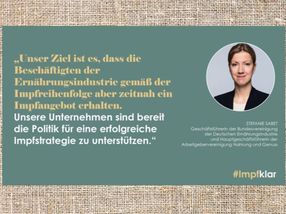 Statement zur #impfklar-Kampagne von Stefanie Sabet, Hauptgeschäftsführerin der Arbeitgebervereinigung Nahrung und Genuss (ANG).