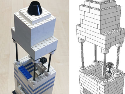 High-resolution microscope built from LEGO and bits of phone