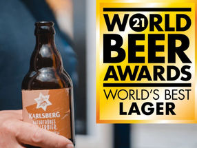 Karlsberg naturally cloudy Kellerbier won an award at the World Beer Awards.