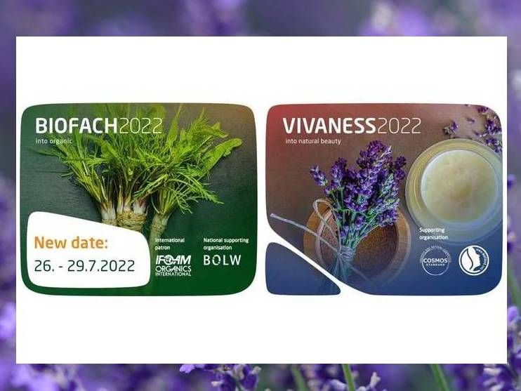 Terminverschiebung: BIOFACH und VIVANESS 2022 finden vom 26. – 29. Juli statt