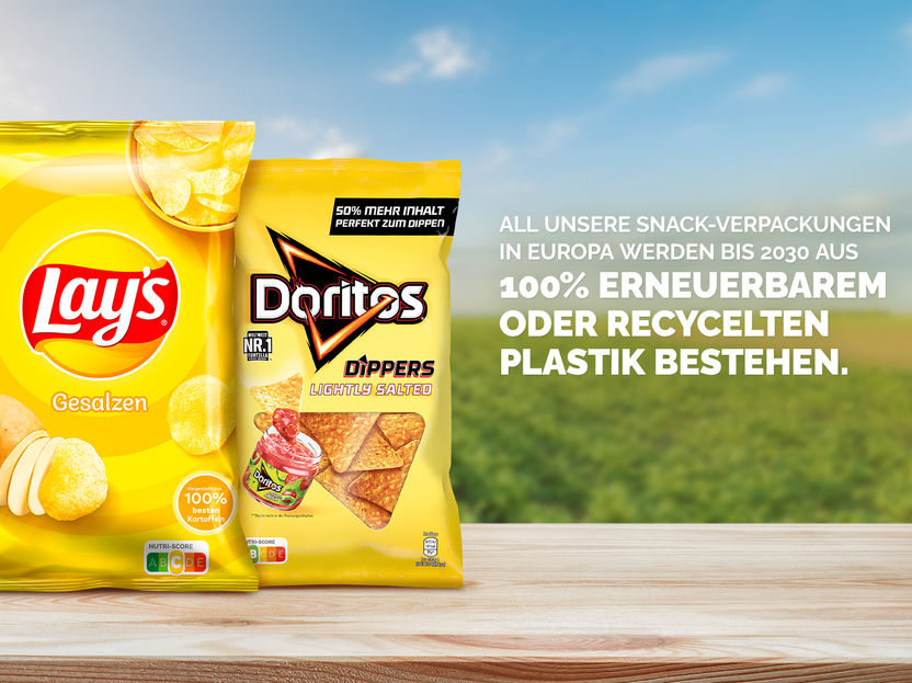 Genuss ohne Neuplastik: PepsiCo führt nachhaltige Verpackungen für alle Snacks in Europa ein - Snack-Folien bis 2030 zu 100 Prozent aus recyceltem oder nachhaltigem Plastik