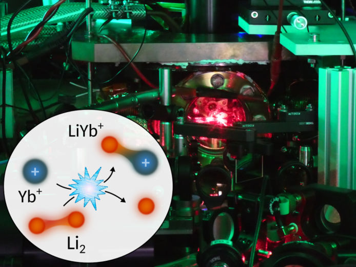 Using ions to find molecules - Physicists use a single trapped ion to detect ultracold molecules