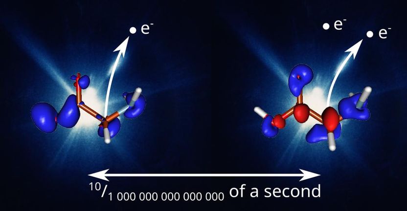 Electronic quantum dance in molecules - Scientists watch moving charge density in real-time