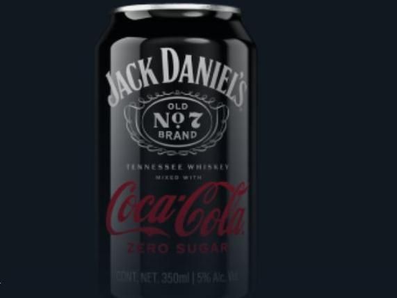 The iconic Jack & Coke cocktail as a branded, ready-to-drink (RTD) pre-mixed cocktail option