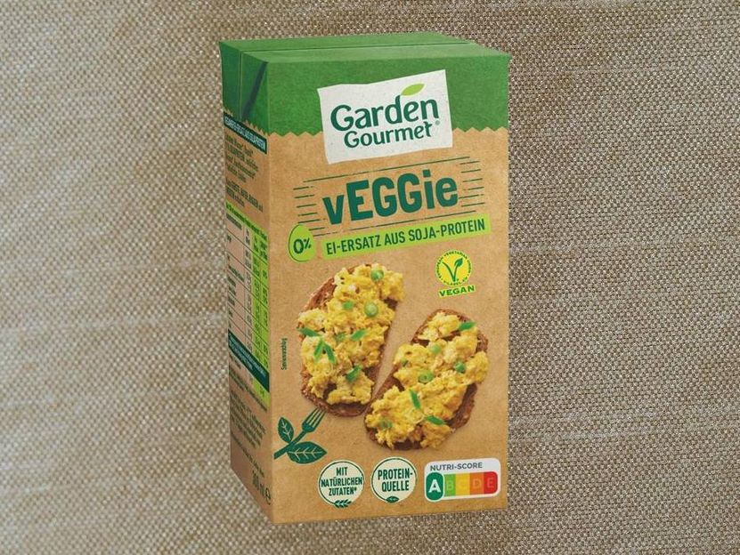 Kein Huhn hat mehr was zu tun: Ei aus fünf veganen Zutaten - „Garden Gourmet vEGGie“ basiert auf Sojaprotein und punktet mit Rezeptur, Omega-3-Fettsäuren und einem Nutri-Score von A