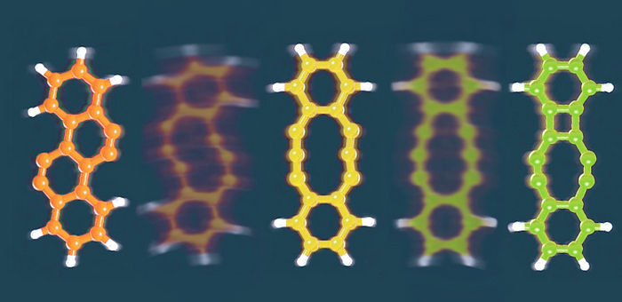 Tricks steuern Reaktionen in einem einzigen Molekül - Mit den Impulsen einer atomscharfen Spitze können Forscher chemische Bindungen nach Belieben brechen und bilden