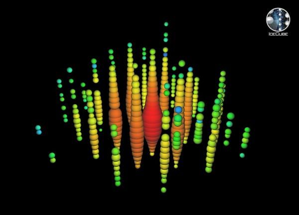 IceCube findet erste energiereiche Neutrinos aus dem Kosmos