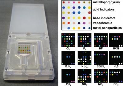 Opto-electronic nose sniffs out toxic gases