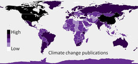 Climate change research is globally skewed