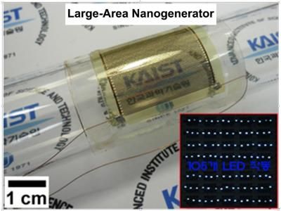 PZT thin film nanogenerator