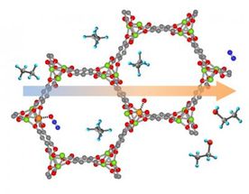 Iron-based metal-organic framework