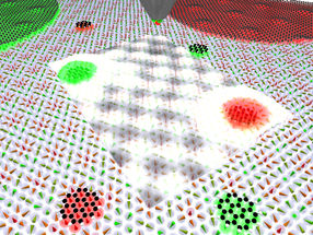 Molekulare Magnete in einem Gitter aus Skyrmionen