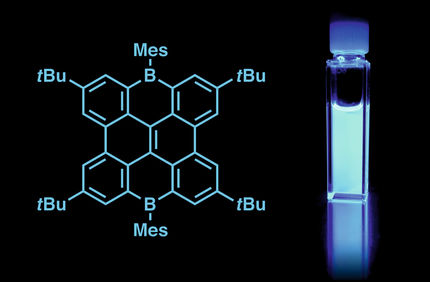 Bor-haltige Nanographene dienen als effiziente blaue Leuchtstoffe