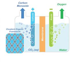 carbon dioxide sequestration conversion COFs