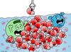 A single ion impacts a million water molecules