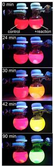 Chemists add color to chemical reactions