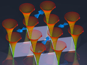 Lichtinduzierte Rotationen von Atomen rufen Magnetwellen hervor