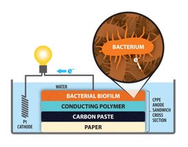 Building a better microbial fuel cell - using paper