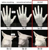Dramatic improvement in surface finishing of 3-D printing
