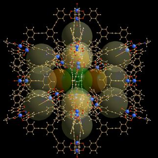 Giant molecular cages for energy conversion and drug delivery