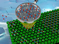 El crecimiento de los nanoagujeros es visible por primera vez gracias a la dispersión del helio