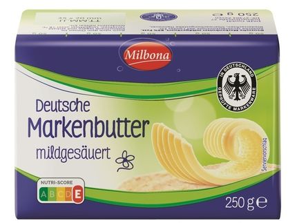 Lidl senkt Preis für Milbona Deutsche Markenbutter