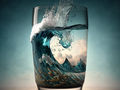 Tsunami dans un verre d'eau