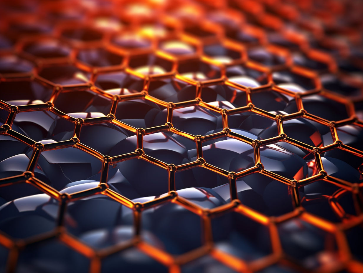 Graphene Atomic Structure For Nanotechnology Background Stock Photo Stock  Photo - Download Image Now - iStock