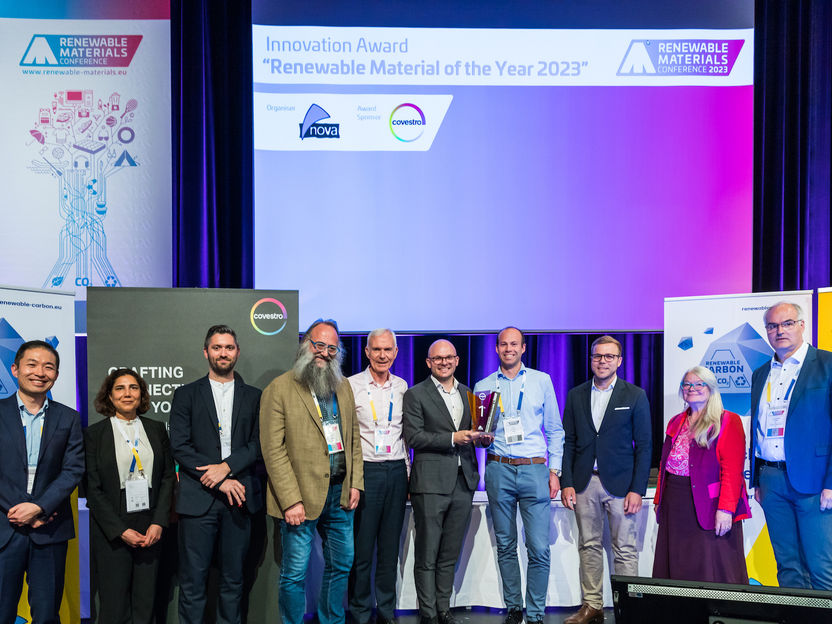 Winners of the “Renewable Material of the Year 2023” Innovation Award - Biodegradable elastic materials based on food waste, carbon-light yeast oil, and a plastic-free natural polymer