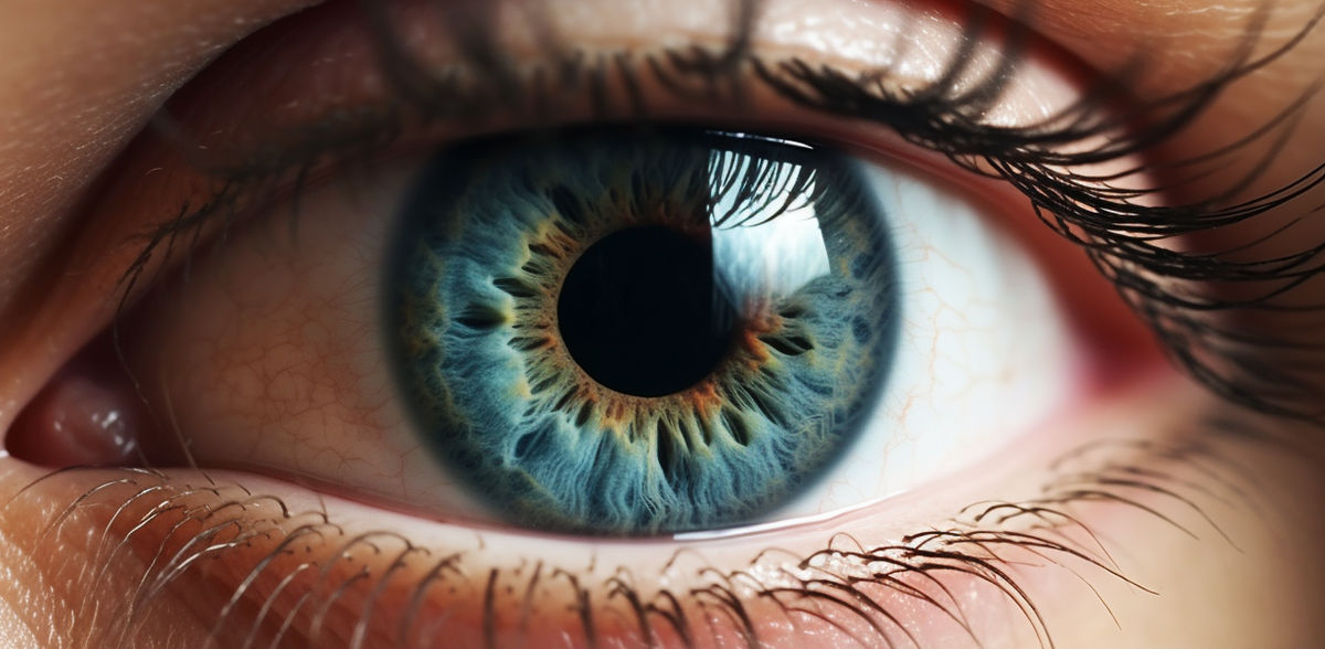 Extreme closeup of blue human eyeball showing the macula - Your Health