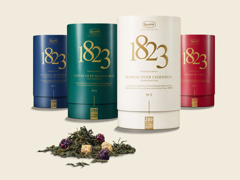 Ronnefeldt celebrates its 200th anniversary with the limited edition 1823 Anniversary Tea Collection