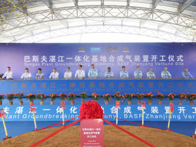 BASF inicia la construcción de una planta de gas de síntesis en Zhanjiang Verbund (China)