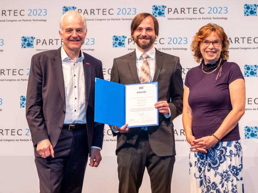 VDI ehrt Nachwuchswissenschaftler der Partikeltechnologie - 4. Friedrich-Löffler-Preis an Dr.-Ing. Johannes Walter von der FAU Nürnberg-Erlangen vergeben