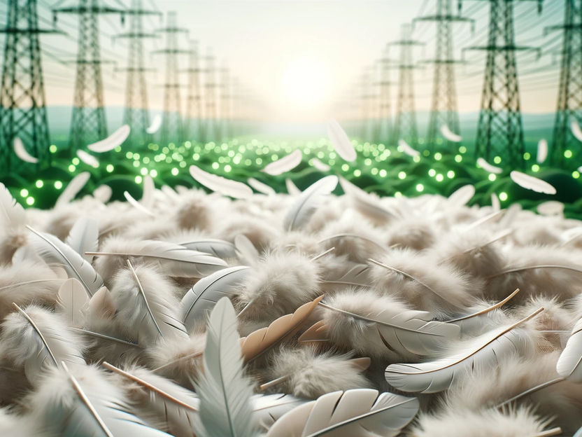 Generar electricidad limpia con plumas de pollo - Aprovechar los residuos industriales